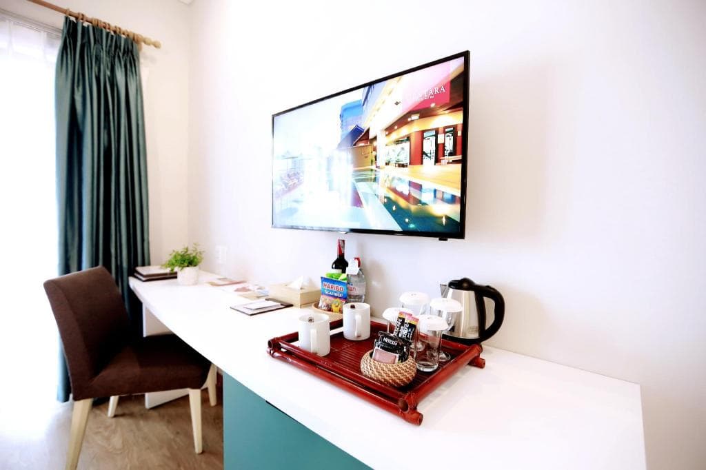 Cozy Green — phòng tắm với bồn đứng